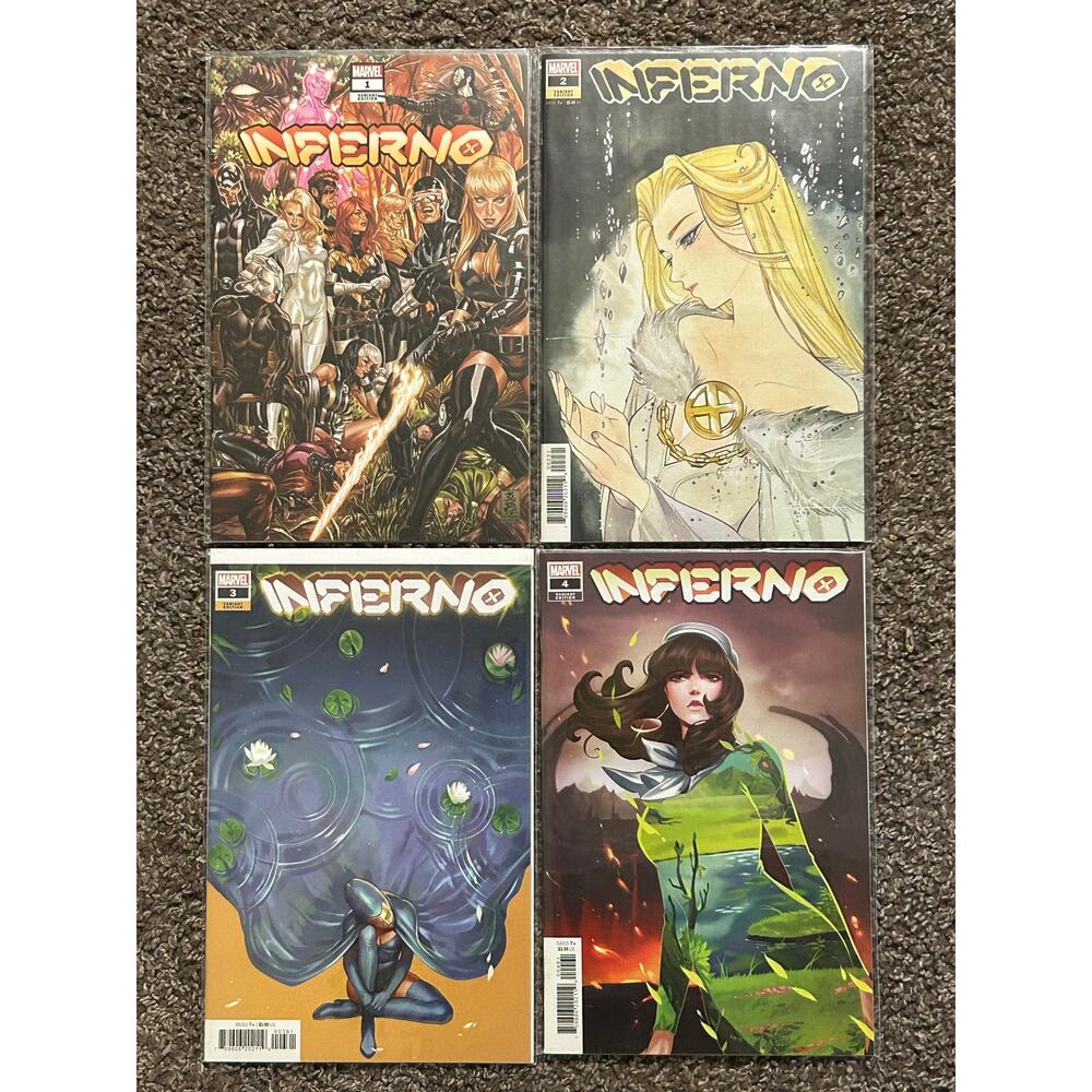 Inferno Vol. 2 #1 Brooks, 2 Momoko, 3 Vega, 4 Vega (2021 Marvel) Lot of 4